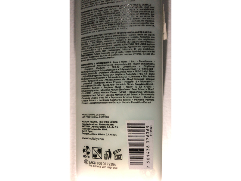 Tec Italy Daily-Use Intensive Hair Moisturizing Treatment, 10.14 fl oz/300 mL