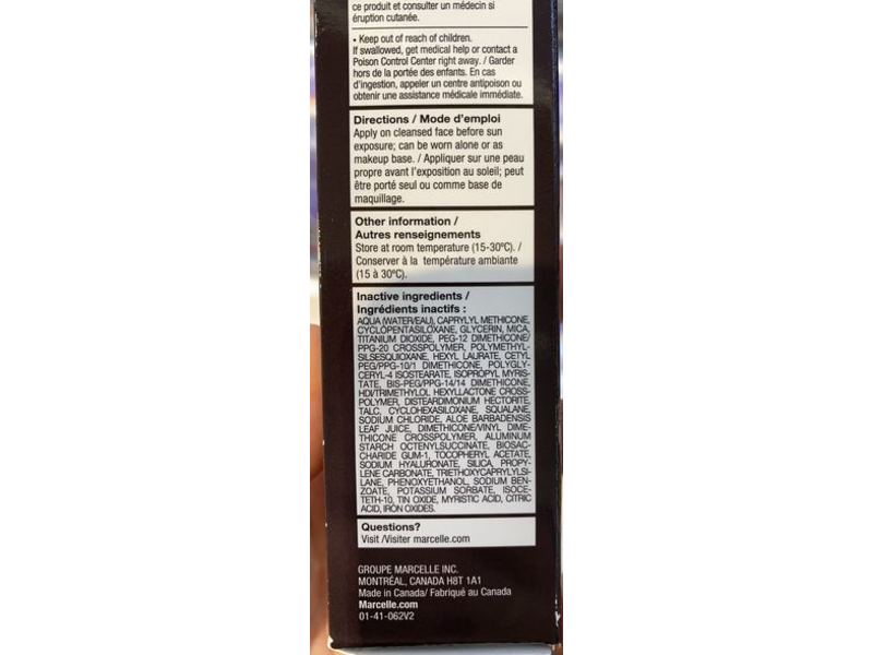 Marcelle Sheer Tint Moisturizer, SPF 30, Beige Moyen, 1.3 fl oz/40 mL