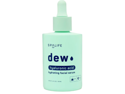 Spa Life Dew Hydrating Facial Serum, Hyaluronic Acid, 3.4 fl oz/100 mL