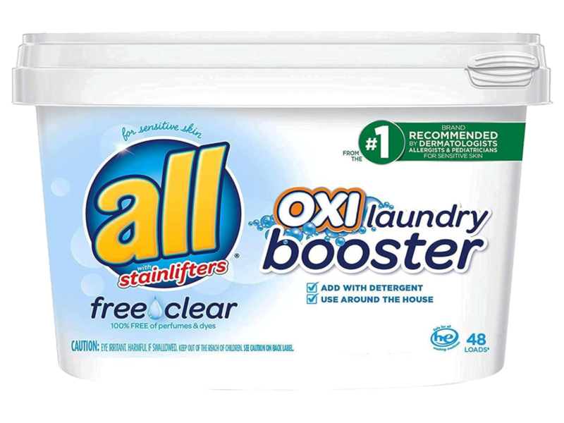 All With Stainlifter Oxi Laundry Booster, Free & Clear, 48 Loads, 52 oz/1.47 Kg