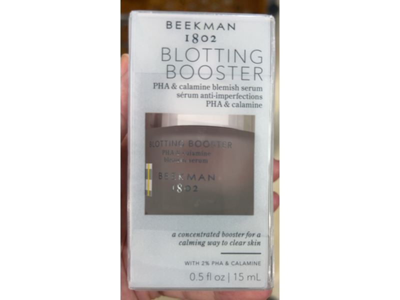 Beekman 1802 Blotting Booster Blemish Serum, PHA & Calamine, 0.5 fl oz/15 mL