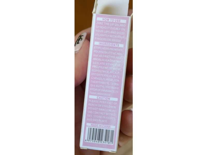 Qibest Lip Oil, Transparent, 6.5 g