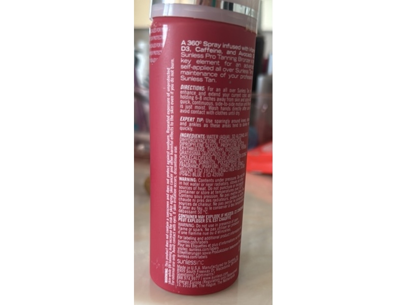 Sunless Pro Tanning Bronzer, 3.2 fl oz/95 mL