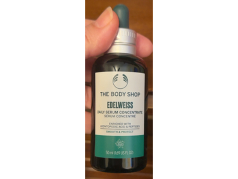 The Body Shop Edelweiss Daily Serum Concentrate, Leontopodic Acid & Peptides, 1.69 fl oz/50 mL