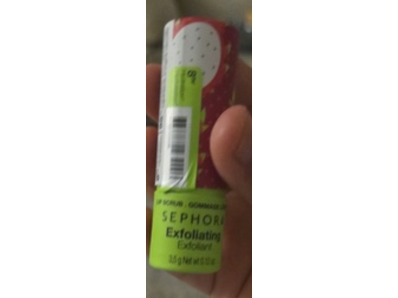 Sephora Exfoliating Lip Scrub, Dragan Fruit Extract, 0.12 oz/3.5 g