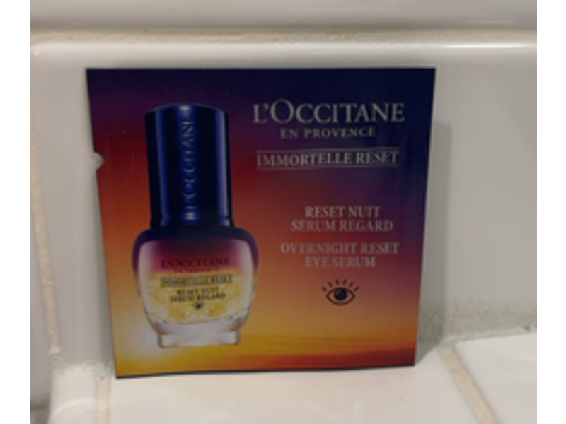 L’Occitane en Provence Immortelle Overnight Reset Eye Serum, 0.03 fl oz/1 mL