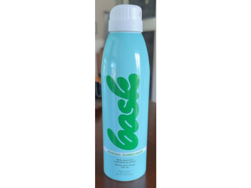 Bask Mineral Sunscreen Non-Aerosol Spray, SPF 30, 5.5 oz/156 g