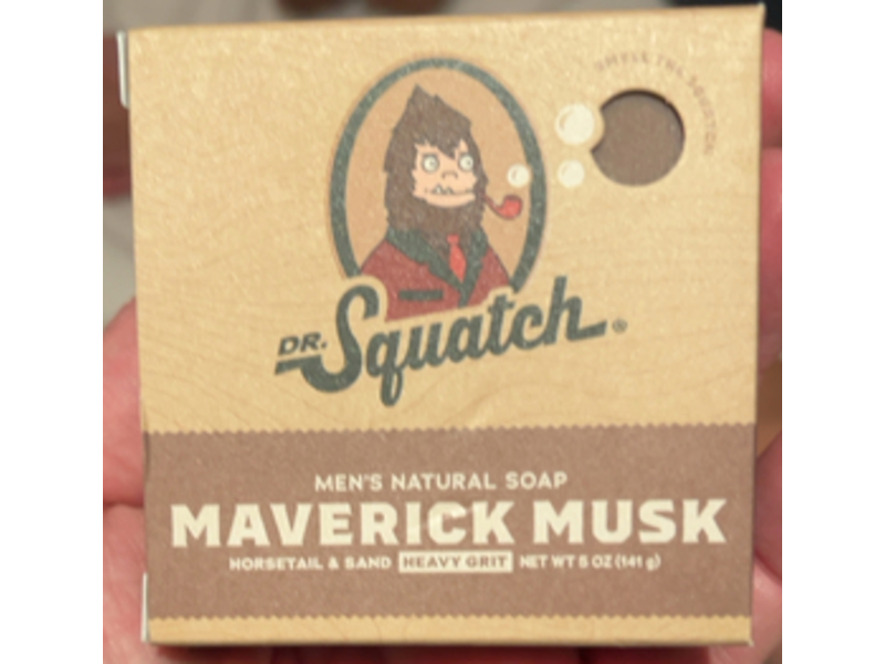 Dr. Squatch Men's Natural Soap, Maverick Musk, 5 oz/141 g, Pack Of 5