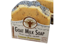 Moth Wood Goat Milk Soap, Lemon Poppyseed, 3.8 oz - thumbnail 1