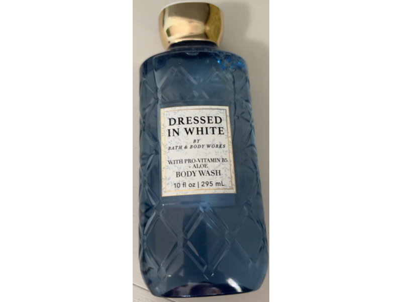 Bath & Body Works Dressed In White Body Wash, Pro-Vitamin B5+Aloe, 10 fl oz/295 mL