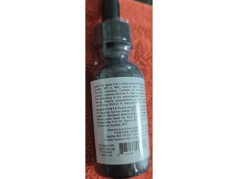 Jordan Samuel Retinol Treatment Oil, 1 fl oz/30 mL