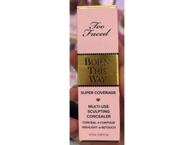 Too Faced Born This Way Super Coverage Multi-Use Sculpting Concealer, Warm Sand, 0.45 fl oz/13.5 mL