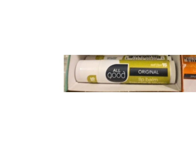 All Good Original Lip Balm, SPF 15, 0.15 oz