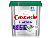 Cascade Platinum+Oxi Dishwasher Detergent Pacs, Fresh, 32.6 oz/925 g, 59 Count - thumbnail 1