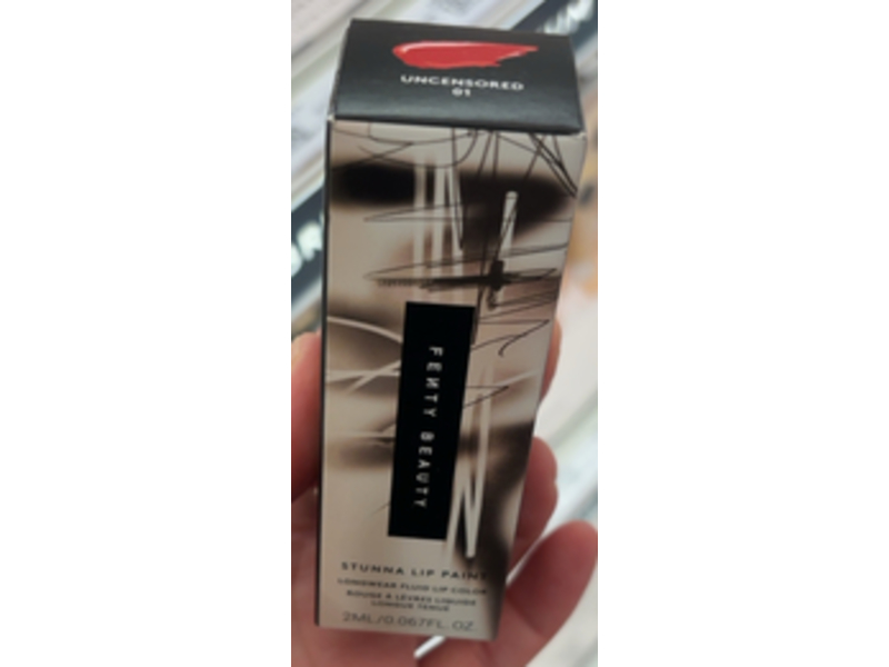Fenty Beauty Stunna Lip Paint Longwear Fluid Lip Color, Uncensored, 0.067 fl oz/2 mL