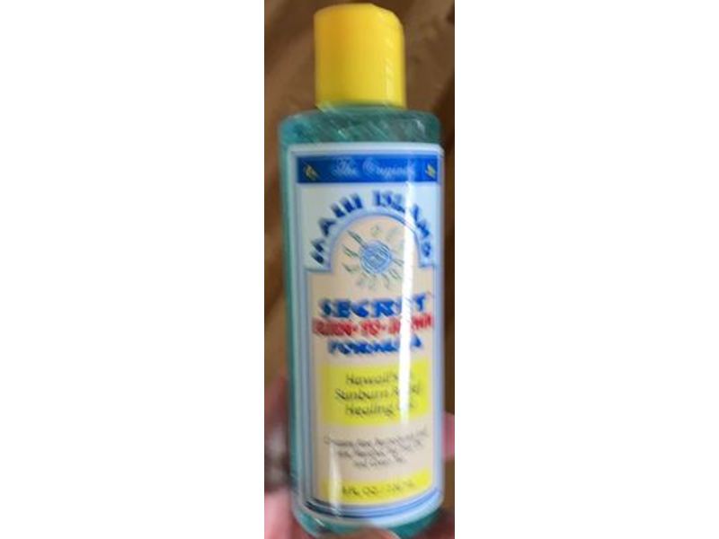 Maui Island Secret Burn. To. Brown Formula Sunburn Relief Healing Gel, 8 fl oz/236 mL