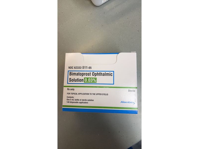 Bimatoprost Ophthalmic Solution, 0.03 %, 5 mL Alembic (RX)