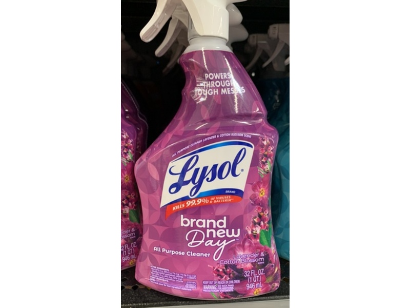 Lysol All Purpose Cleaner, Lavender & Cotton Blossom, 32 fl oz/946 mL