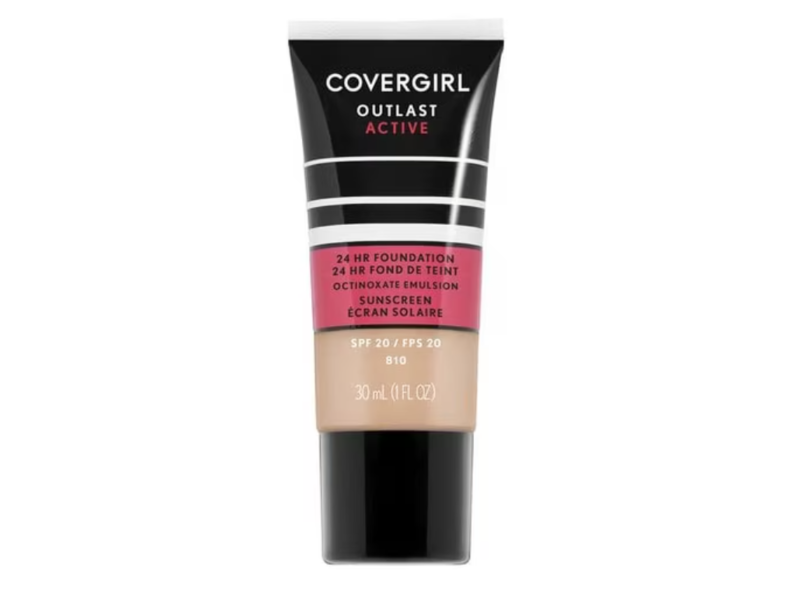 CoverGirl Outlast Active Foundation, Ivory, 1fl oz/3 mL.