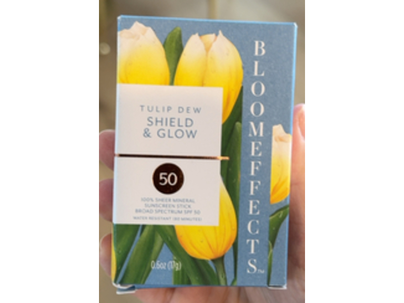 Bloomeffects Tulip Dew Shield & Glow Sunstick, SPF 50, 0.6 oz/17 g