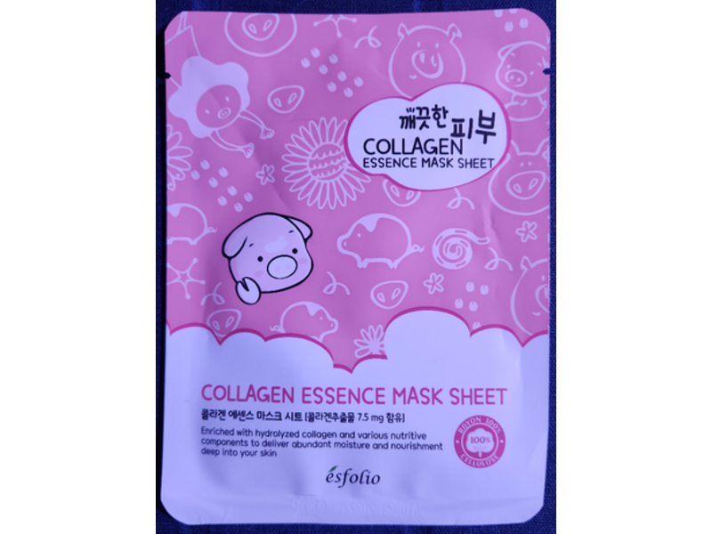 Esfolio Collagen Mask Sheet, 0.85 fl oz/25 mL