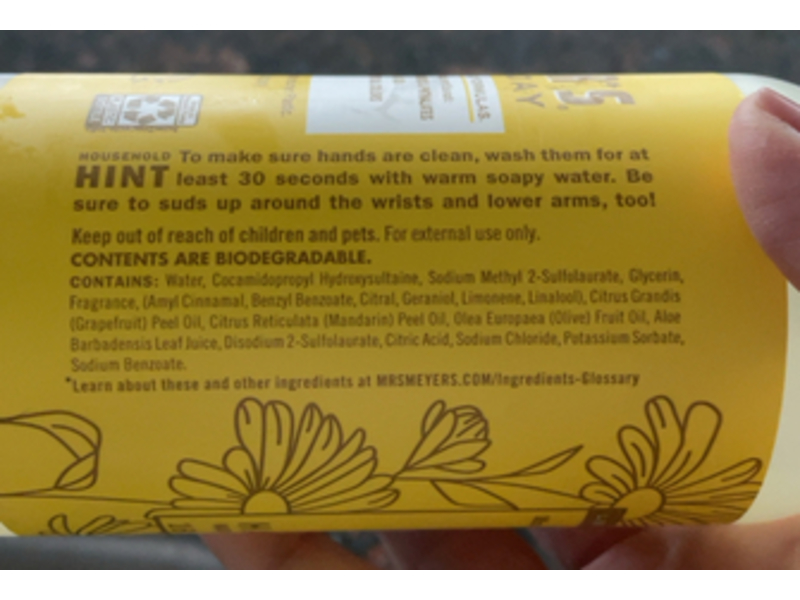 Mrs.Meyer's Clean Day Hand Soap, Daisy, 16 fl oz/473 mL