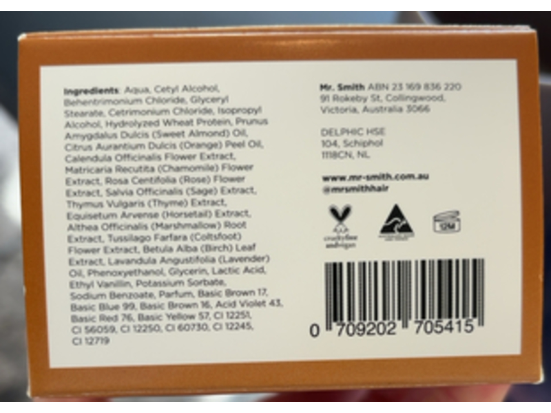 Mr. Smith Color Enhancing treatment, Chesnut, 6.7 fl oz/200 mL