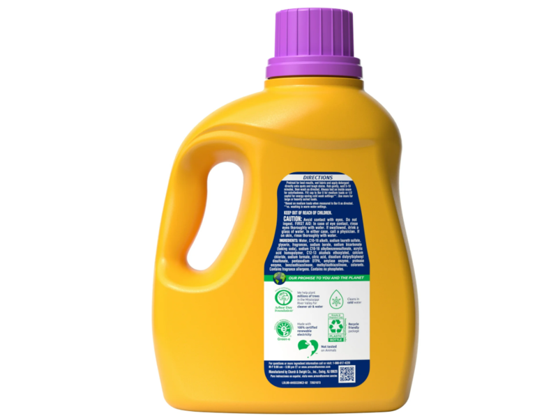 Arm & Hammer Plus OxiClean with Odor Blasters Liquid Laundry Detergent, Fresh Botanical, 77 Loads, 100.5 fl oz/2.97 L