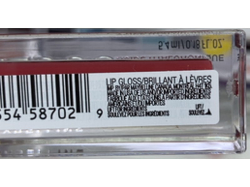 Maybelline Lifter Gloss Lip Gloss Makeup, Ice 002, 0.18 fl oz