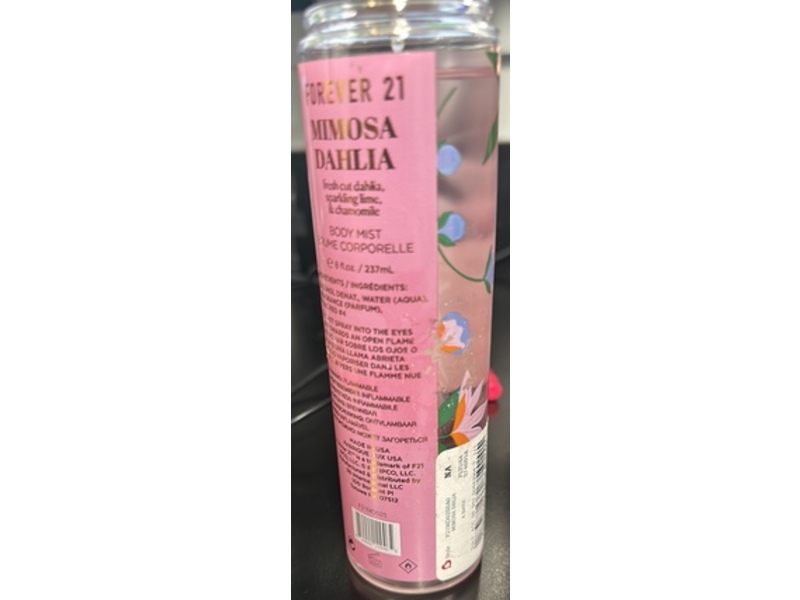 Forever 21 Mimosa Dahlia Body Spray, 8 fl oz/237 mL