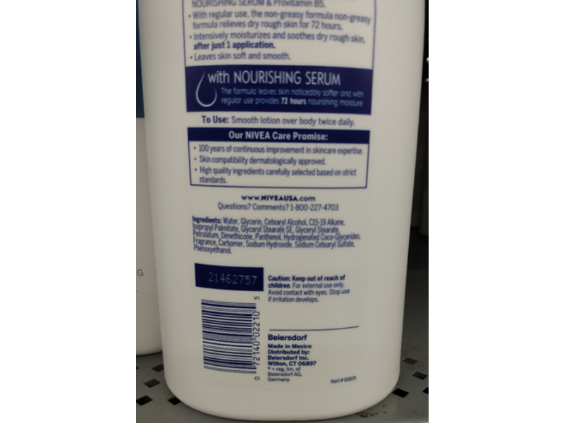 Nivea Intense Healing Body Lotion, Value Size, 33.8 fl oz/1000 mL