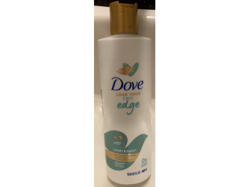 Dove Love Your Chic 3-in-1 Shampoo Conditioner & Body Wash, Edge, 13.5 fl oz/400 mL