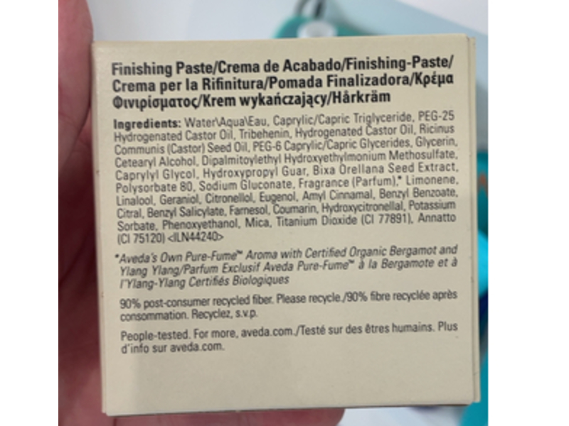 Aveda Control Finishing Paste, 2.5 oz/75 mL