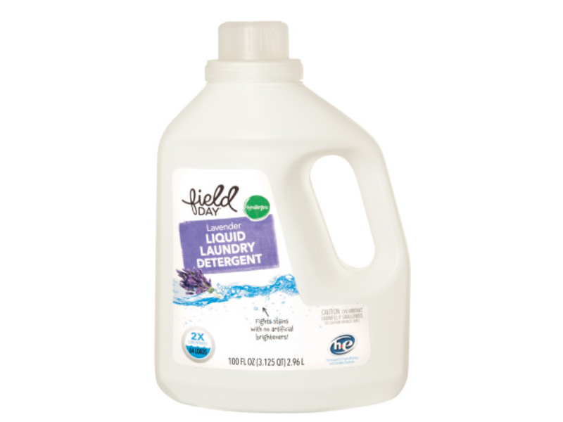 Field Day Liquid Laundry Detergent, Lavender, 64 Loads, 100 fl oz/2.96 L