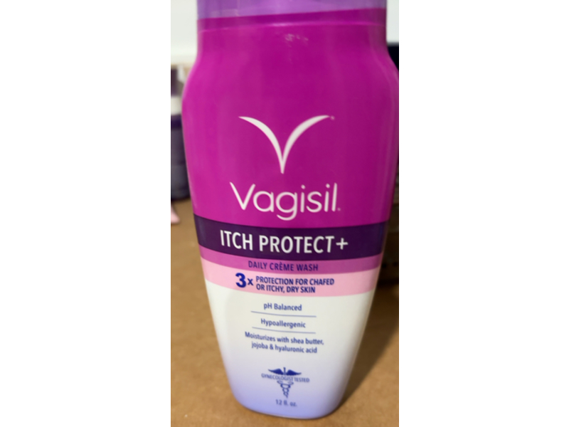 Vagisil Itch Protect + Daily Wash Creame, Shea Butter+ Jojoba & Hyaluronic Acid, 12 fl oz