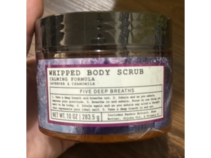 Five Deep Breaths Whipped Body Scrub, Lavender & Chamomile, 10 oz/283.5 g
