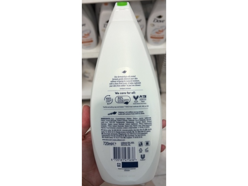 Dove Shower Gel, Fresh Care, 720 mL