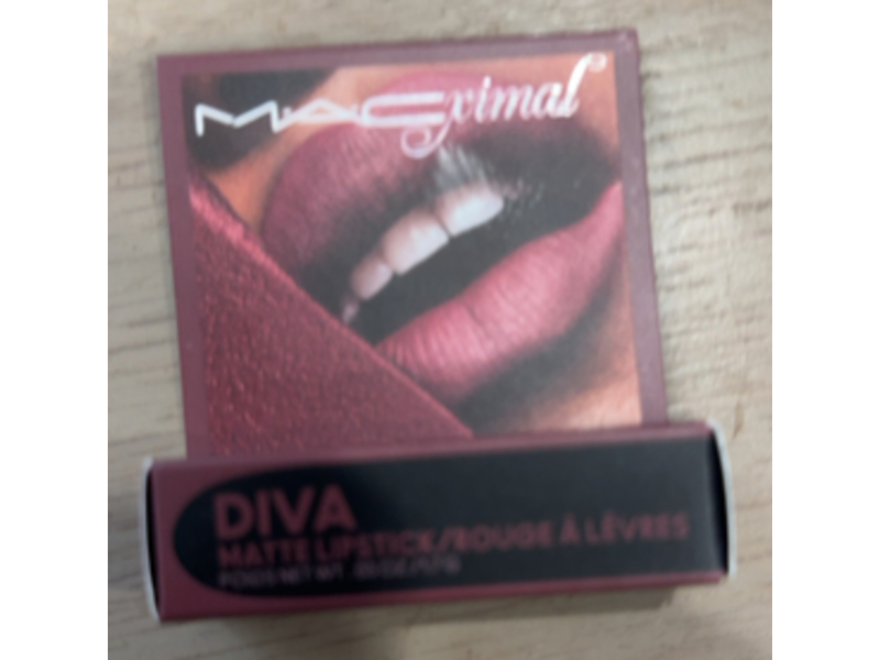 M·A·Cximal Silky Matte Lipstick Mini, Diva, 0.06 oz/1.7 g
