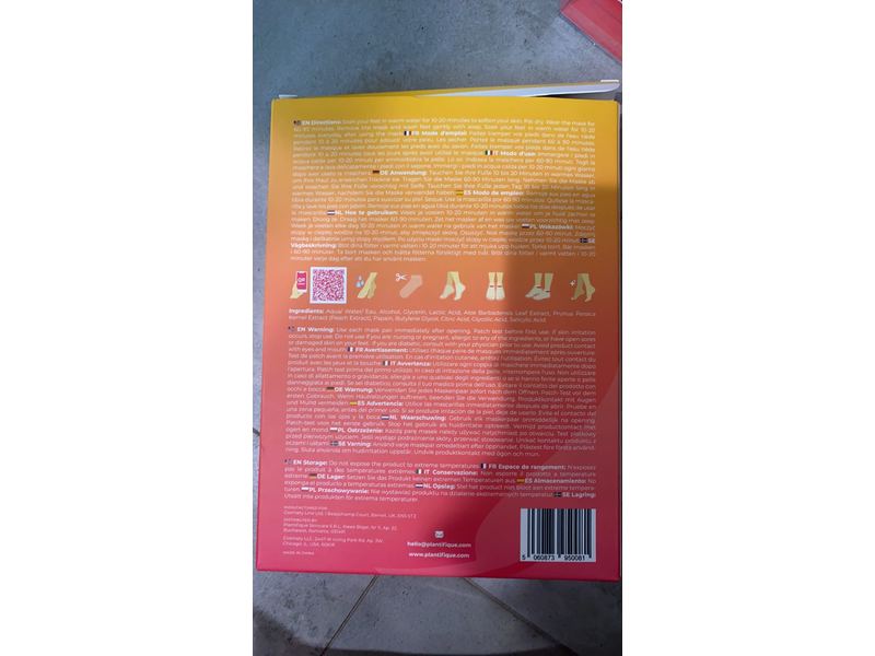 Plantifique Foot Peel Mask, Fresh Peach, 2 Counts