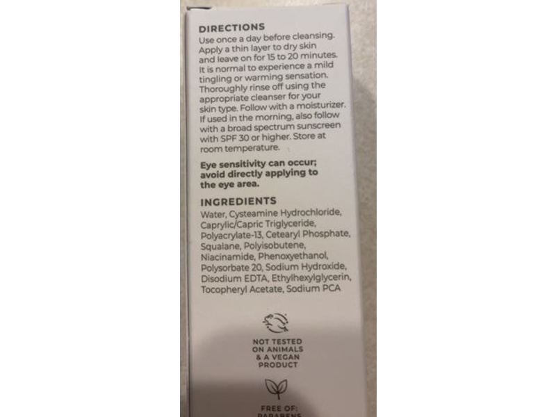 Urban Skin Rx Hypercorrect Intense Fading Cream 5% Cysteamine, 1.7 fl oz/5o mL