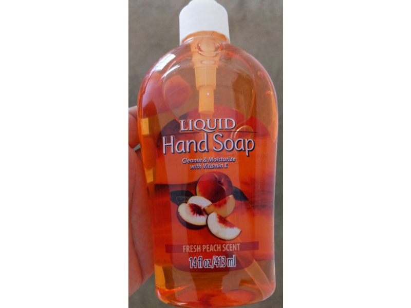 Greenbrier International Liquid Hand Soap, Fresh Peach Scent, 14 fl oz/413 mL