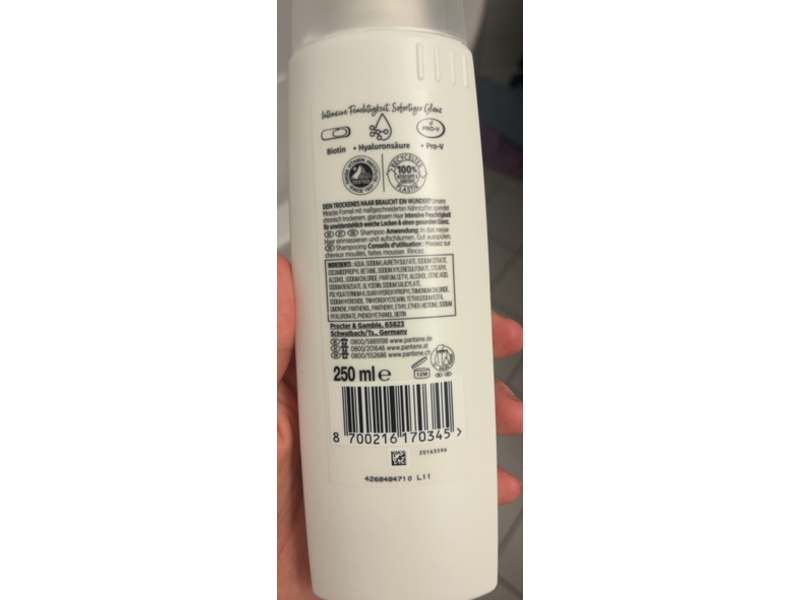 Pantene Pro-V Miracles Hydra Glow Shampoo, 250 mL