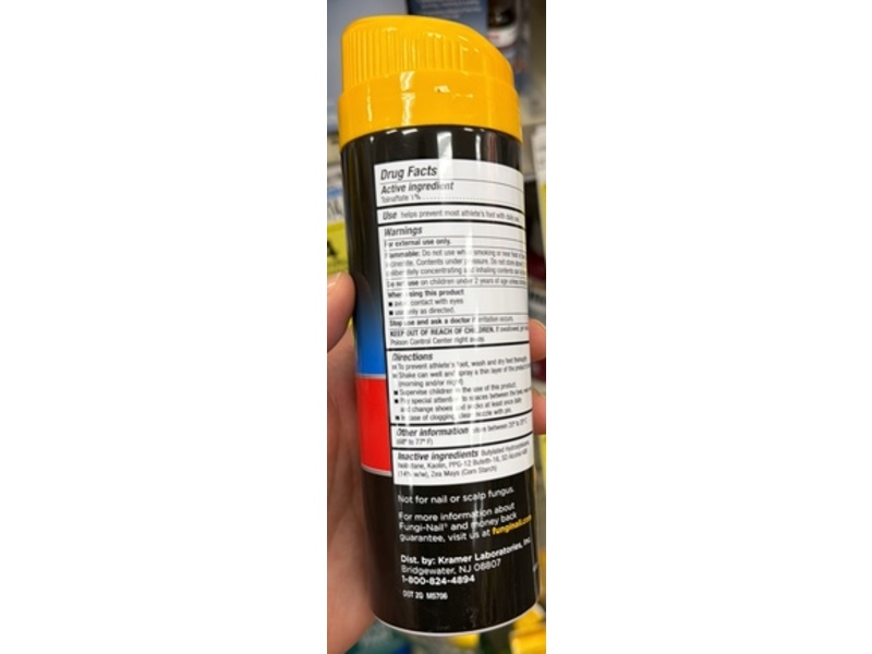 Fungi-Nail Everyday Toe & Foot Anti-Fungal Powder Spray, 4.6 oz/130 g