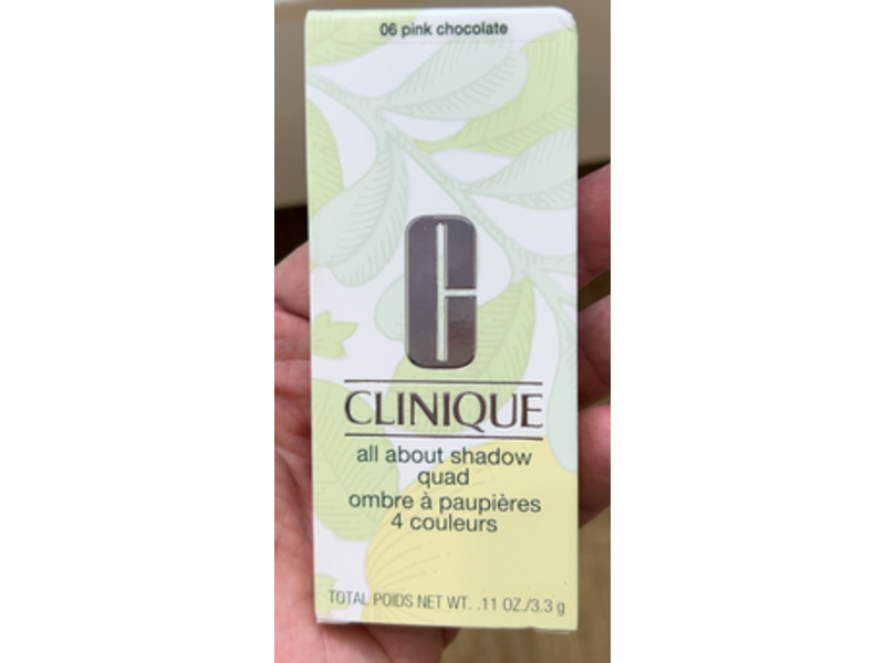 Clinique All About Shadow Quad, 06 Pink Chocolate, 0.11 oz/3.3 g