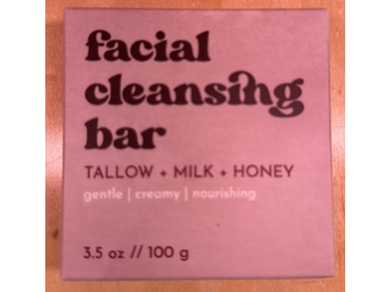 Pasture And Petal Facial Cleansing Bar, Tallow + Milk + Honey, 3.5 oz/100 g
