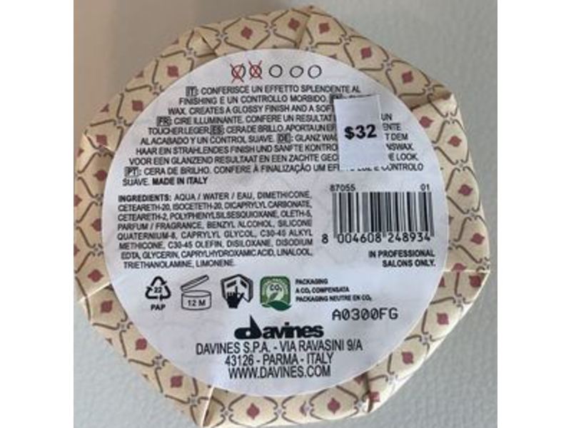 Davines This Is A Shine Wax, 2.6 fl oz/75 mL