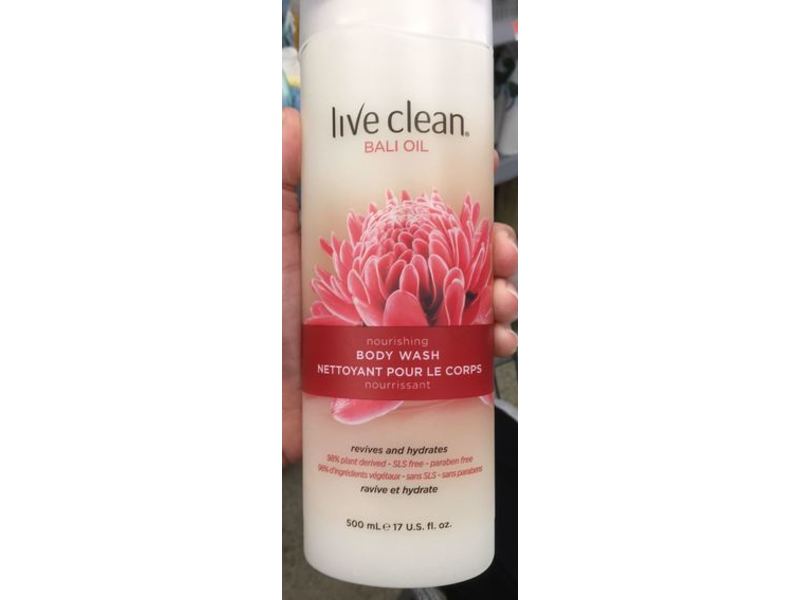 Live Clean Bali Oil Nourishing Body Wash, 17 oz/500 mL