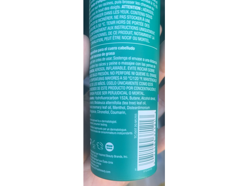 Hask Scalp Detox Dry Shampoo, Tea Tree & Rosemary, 4.3 oz/122 g