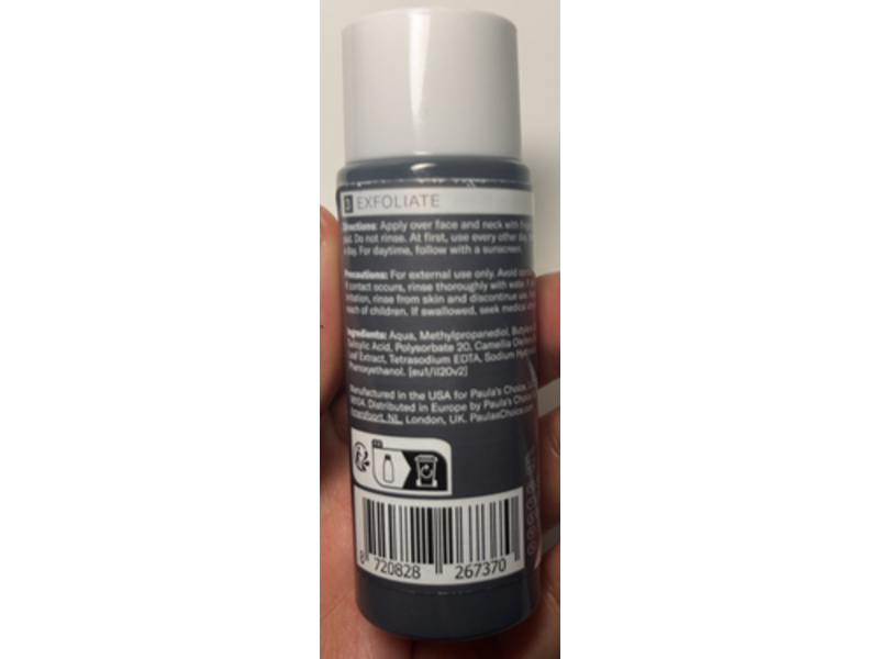 Paula's Choice Exfoliate Liquid Exfoliant, Salicylic Acid, 1 fl oz/30 mL