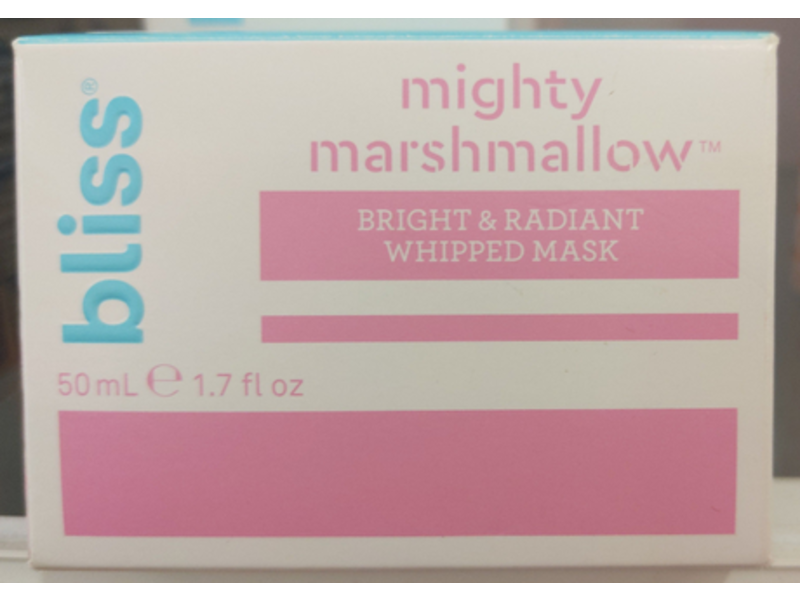 Bliss Bright & Radiant Whipped Mask, Mighty MarshMallow, 1.7 fl oz/50 mL